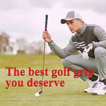 1 件高尔夫球杆握把，外加橡胶和棉线，多色，休闲户外运动小工具