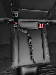 1pc Reversible Reflective Elastic Adjustable Leash, Shatter-Proof Car Tether Suitable For Pets Traveling