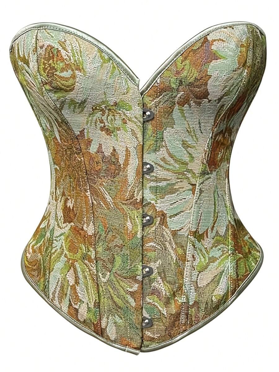 Alivila.Y Fashion Floral Tapestry Corset 3XL vintage look