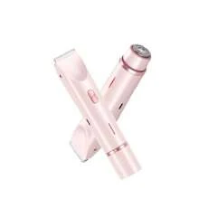 Tondeuse à cheveux double tête Rasoirs électriques pour femmes Rechargeable Wet Dry Machine de rasage indolore pour le corps et les zones intimes