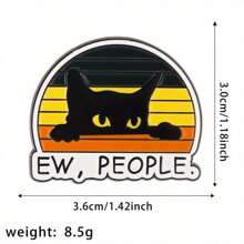 1 件独特锌合金创意珐琅徽章胸针，男女皆宜 - 适合背包、帽子和夹克的时尚配饰别针 - 送给朋友和家人的完美生日礼物 - 1個 - 查看 4