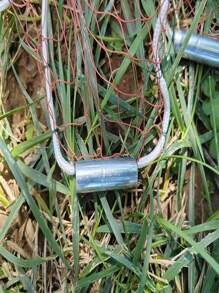 1pc Nylon Hand Throw Fishing Net, Diameter 180cm-720cm, Lightweight - Brown - View 4