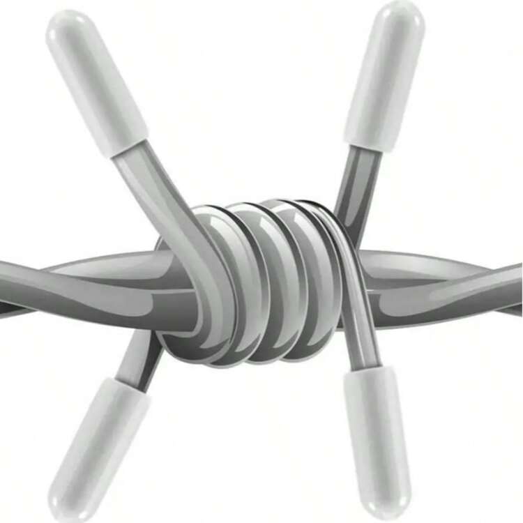 100 piezas Tapas protectoras flexibles y redondas para las púas del estante del lavavajillas, organizador de estantes, protector de rosca de alambre, 0,11"*0,98" - Gris - Añade 8