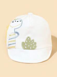 TUTUYA Gorra de béisbol para bebé, sombrero de sol para niños pequeños, gorra con visera suave con bordado de dinosaurio de colores múltiples