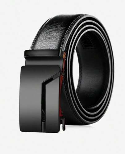 Cinto Masculino Couro Luxo Fivela Catraca Largo Grande 1.20 CM