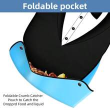 1 Adult Bib Design, Waterproof And Oil-Proof Cleaning Apron, Used For Dining And Eating, Protecting The Elderly's Clothes When Eating, Unisex