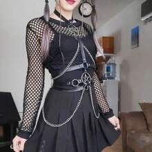 Corset bó sát gợi cảm cho nữ Quần áo gợi cảm mới Cặp đôi tán tỉnh Đạo cụ quyến rũ Phụ kiện - màu đen - Xem 6