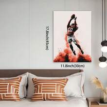 Framed Rugby Fan's Dream: High-Quality Canvas Wall Art - Perfect For Living Room, Bedroom, Office & Cafe Decor | Ideal Gift For Sports Enthusiasts,Creative Home Decoration, High Quality Decorative Posters, Dormitory, Gym, Bar, Cafe, Arcade, Room Living Room Wall Decoration Painting, Perfect Gift, - Framed - View 2