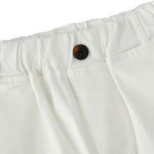 Young Boy's Casual Solid Color Knee-Length Shorts, Summer