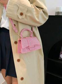 This Year's Popular Super Texture Bag Foreign Mini Small Square Bag, New Solid Color Versatile Handbag, Women's Bag