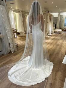 1 Pc Pearl Cathedral Length 3M(118inch) Wedding Bridal Veil With Metal Comb For Bride Party Prom White Ivory