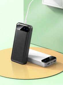 Carregador portátil, banco de energia mais de 10000mAh 5V/3A, bateria de carregamento de alta velocidade com entrada e saída USB C, banco de energia externo para telefone compatível com iPhone 15 14 13 12 X S22 S21 iPad etc.