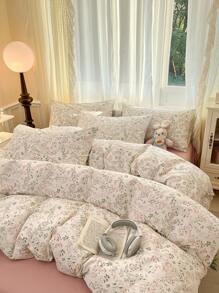 3 件套 2025 春季新款床上用品套装,2 个枕套 + 1 个羽绒被套套装(不含内衬) - 彩色 - 查看 7