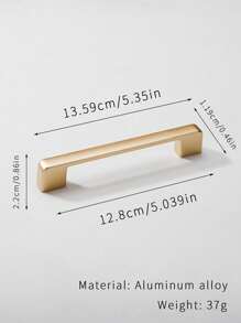 2 Peças Puxador de Liga de Alumínio para Armários, Gavetas, Móveis, Porta