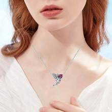 Easvnya 1pc Fashionable Silver Plated Angel Beaded Pendant, 3D Design Elegant, Suitable For Bracelets And Necklaces, Perfect Jewelry Gift For Birthday, Holiday