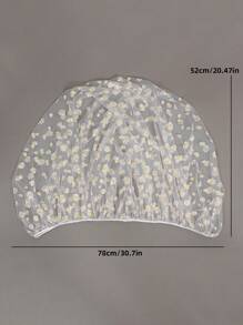 1pc Baby Stroller Full Cover Mosquito Net, Printed Pushchair Insect Netting, Extra Large & Dense, Universal Fit