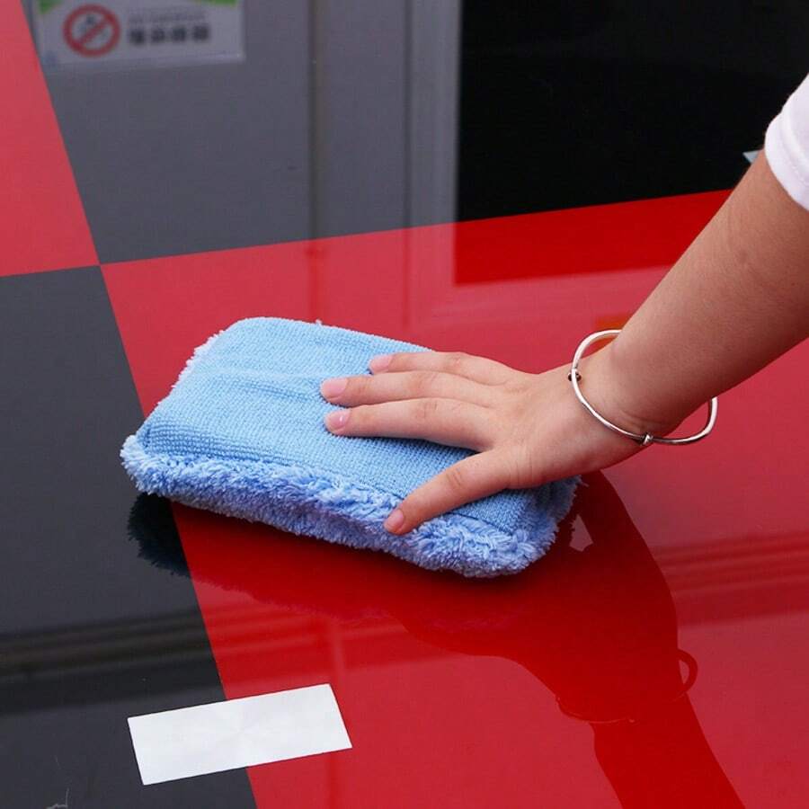 1PC Four-Color Coral Fleece Sponge Block Household Dust Removal And Dust Sweeping Desktop Sponge Sponge Block Water Absorption And Decontamination Wholesale, Dry And Wet Two-In-One, Can Be Used For Vehicle Cleaning, Home Cleaning, Quick Removal Of Foam, Cleaning And Decontamination, Washing Dishes