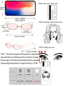1 pieza Gafas de mujer con marco ovalado rosa y lentes tintadas, accesorios de moda alegres y lindos para uso en exteriores, viajes, excursionismo, regreso a la escuela, vida diaria, fotografía callejera, accesorios de playa, ropa de mujer de otoño e invierno, negocios casuales, regalos para vacaciones de verano, playa, exteriores, viajes