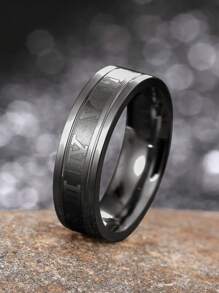 1 Pc Gorgeous Men's Stainless Steel Ring For Men Party Accessories Jewelry Gift