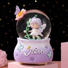 1pc Crystal Ball With Automatic Snowfall, ABS Mini Crystal Ball, Lamp-Included, Resin Desktop Decoration, Creative Gift, Home Decor For Men And Women, (Battery Not Included) - Multicolor - View 15