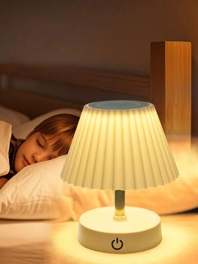 1 Lámpara LED de 1 dormitorio, Luz nocturna de mesita de noche, Lámpara de mesita de noche para habitación de niños y bebés, Lámpara de escritorio para sala de estar, oficina, dormitorio