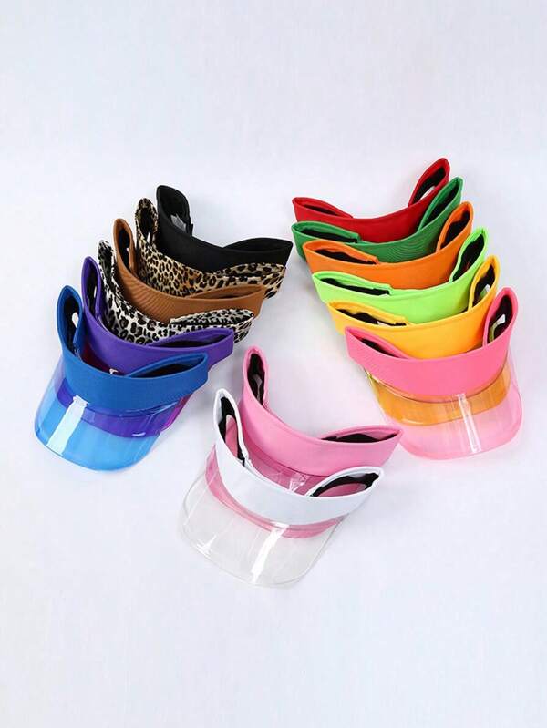 1pc Y2K Style Transparent Brim Peaked Hat,Suitable For Outdoor Travel,Beach Outfit