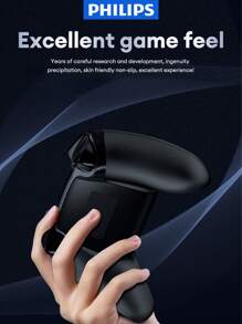 PHILIPS 飞利浦 DLK5010 蓝牙游戏控制器，无线带霍尔效应触发器，机械按钮兼容 Switch、PC、手机、电视、蓝牙、Steam、NS，多振动游戏模式，支持有线/无线，6 轴陀螺仪，双霍尔操纵杆，Turbo 功能 - 彩色 - 查看 7