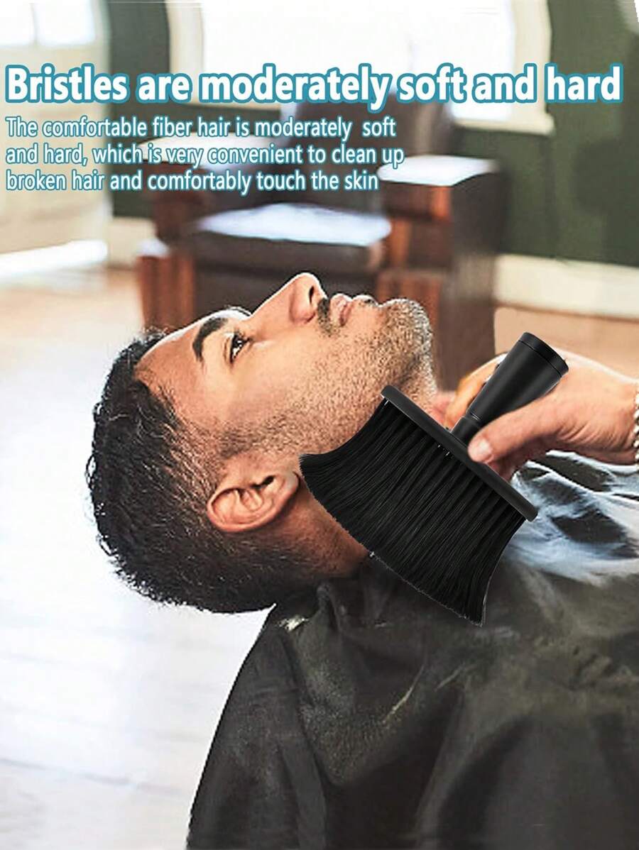 1pc Neck Duster Brush - Soft Bristle Cleaning Brush For Grooming Neck And Ears, Desktop Duster - Multicolor - View 1