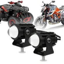 2pcs 60W Driving LED Lights Motorcycle Headlight 60W Double Color White 6000K High Beam Amber 3000K Low Beam LED Fog Sport Lights For Cars ATV UTV Motorcycle Car Accessories Car Must Haves Accesorios Para El Carro Car Light