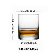 1 Pc Personalized Customization Name Customization Libi Glass Whiskey Glass Locke Classical Glass Cocktail Glass Liquor Glass ROCK Glass Ice Hockey Glass - Transparent - View 9