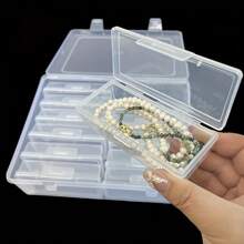 12pcs/Set Transparent Portable Storage Box, Multifunctional Handicraft Organizer, Suitable For Hair Accessories Jewelry Necklaces Rings, DIY Handmade Rice Beads Finishing Container, Organizer Supplies