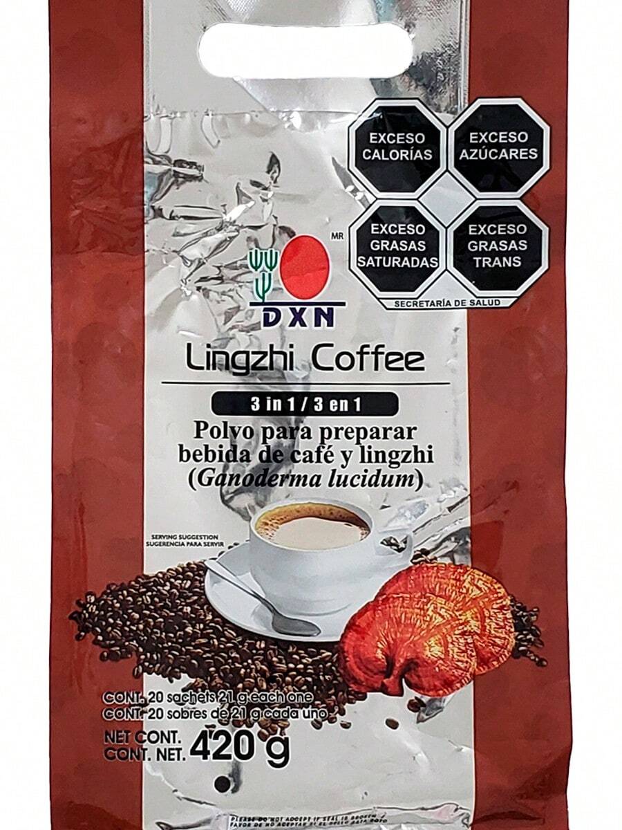 Café 3 En 1 Dxn Café Y Lingzhi Coffee Ganoderma - Capuchino - Ver 1