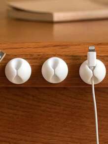 20pcs Round Cable Organizer Management Holder For Office Desk Room Decor Home Decor Fall Decor Bedroom Decor