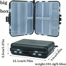 1 قطعة صندوق أدوات صيد متعدد الأقسام ، منظم محمول للطعم والخطافات والطعوم - متعدد الألوان - مشاهدة 6