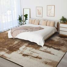 Entrance Rug Indoor Door Mats For Entryway Modern Abstract Washable Rug Non Slip Throw Rugs For Bedroom, Kitchen, Front Door Entryway - Brown - View 2