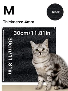 1 PC Kattenkrabmat is stevig, krasbestendig, laat geen vuil vallen Bescherming, de bank kan gemakkelijk worden geknipt en geplakt, de kattenkrabmat is ademend, slijtvast, krasbestendig, kan op de muur worden geplakt, uitstekend materiaal, zwart, beige, donkerblauw 3 kleuren kunnen kiezen Eenvoudig ontwerp