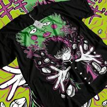 Mob Psycho 100 Cast T-Shirt Anime Manga Mob Psycho Dimple T-Shirt Tee All Size.Jpg