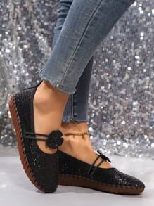 Dames instappers in Franse stijl, loafers met zachte zool, comfortabele oma-schoenen met lage vamp, lente/herfst 2025 nieuw binnen