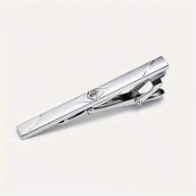 1 pieza/Set de 5 piezas Juego de Clips para Corbata de Metal para Hombre, Clips de Corbata Formales de Color Plateado, Diseño de Moda de Negocios, Regalos para el Día del Padre - clip de corbata - Ver 8