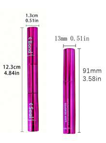 Cola e Selante de Cílios 10ml, Cola de Cílios Individuais Supermáxima Fixação e Removedor de Cola de Cílios 5ml, Kit de Pinças