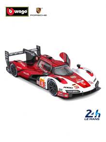 Burago Bburago 1:43 Porsche 963 #5 24h LeMans 2023 Cameron, Christensen, Makowiecki Racing Model Car Modelo Presente de Natal