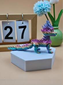 3D Printed Articulated Colorful 4-Legged Dragon, Fidget Active Qilin Doll, Posable Single Animal Model Doll, Multiple Color Options - Multicolor - View 12