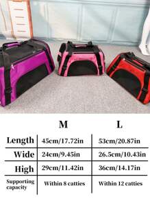 宠物包，便携式手提包，适用于小型犬猫，透气太空舱设计，斜挎单肩包