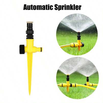 1pc Garden Automatic Rotating Water Spray Spray Nozzle 360 ​​Degree Irrigation Lawn Garden Watering Roof Cooling Sprinkler Plant Watering System Buried Ground Suitable For Greening Agricultural Fields Irrigation Tools