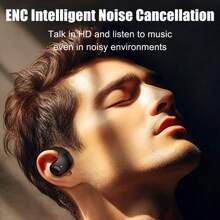 挂耳式蓝牙耳机 开放式耳塞 V5.3 智能降噪 挂耳设计 立体声 超长续航 低延迟 HIFI多重低音 高清立体声通话 兼容和安卓运动耳机 - 彩色 - 查看 10