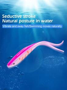 GOTURE Goture 3pcs Large Cuttail Fish, Forktail Fish Soft Lure, High Elastic TPR Material, Flexible, Durable, Realistic Swimming Action, For Saltwater Fishing