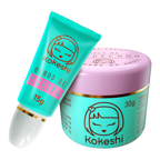  Kit Renovadores Faciais Kokeshi Pele Porcelana Olhos Gueixa Festa Junina