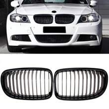 2Pcs Engine Intake Grille Front Kidney Grille 51137201967 51137201968 Replacement Compatible For 3 Series E90 E91 2009-2011 - Black 2pcs - View 1