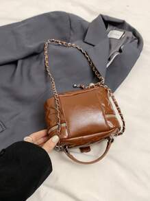 1 Stück Mini Rhombus Kettenkurier Umhängetasche Schultertasche für Mädchen