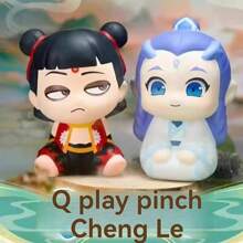 2 件哪吒大脑空间电影周边 Q 挤压公仔、摆件、敖丙小雕像、减压公仔和装饰品 - 彩色 - 查看 2